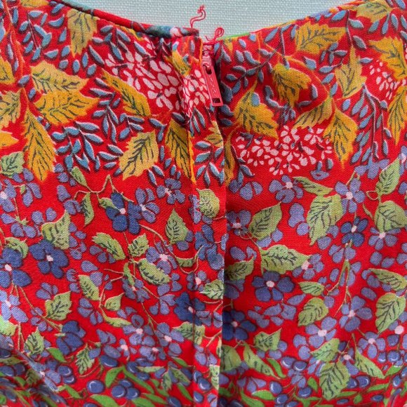 Vintage Lord & Taylor Floral Long Sleeve Maxi Dress - Picture 8 of 11